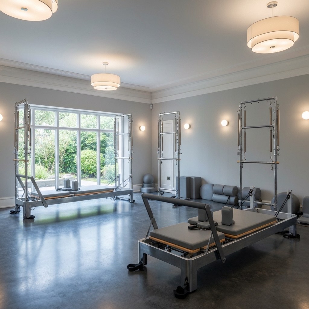 マシンピラティスの料金が高い理由を示すスタジオ内装